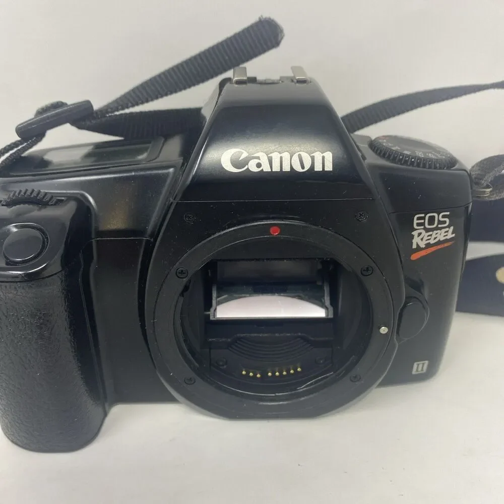 Lot Of 2 Cameras Minolta Maxxum 400si & Canon Eos Rebel 35mm For Parts Untested